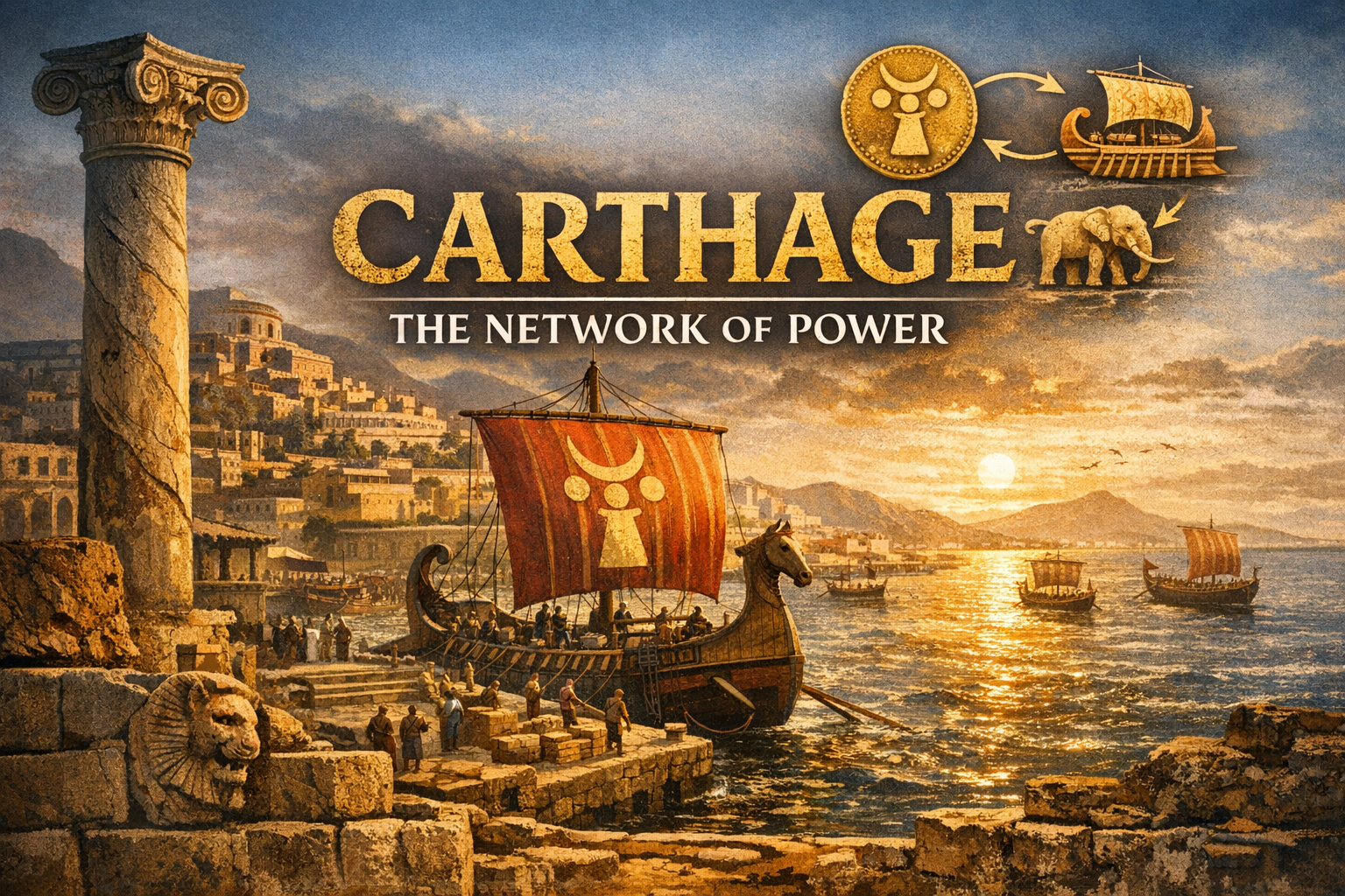Carthage network power ancient harbor and maritime trade empire