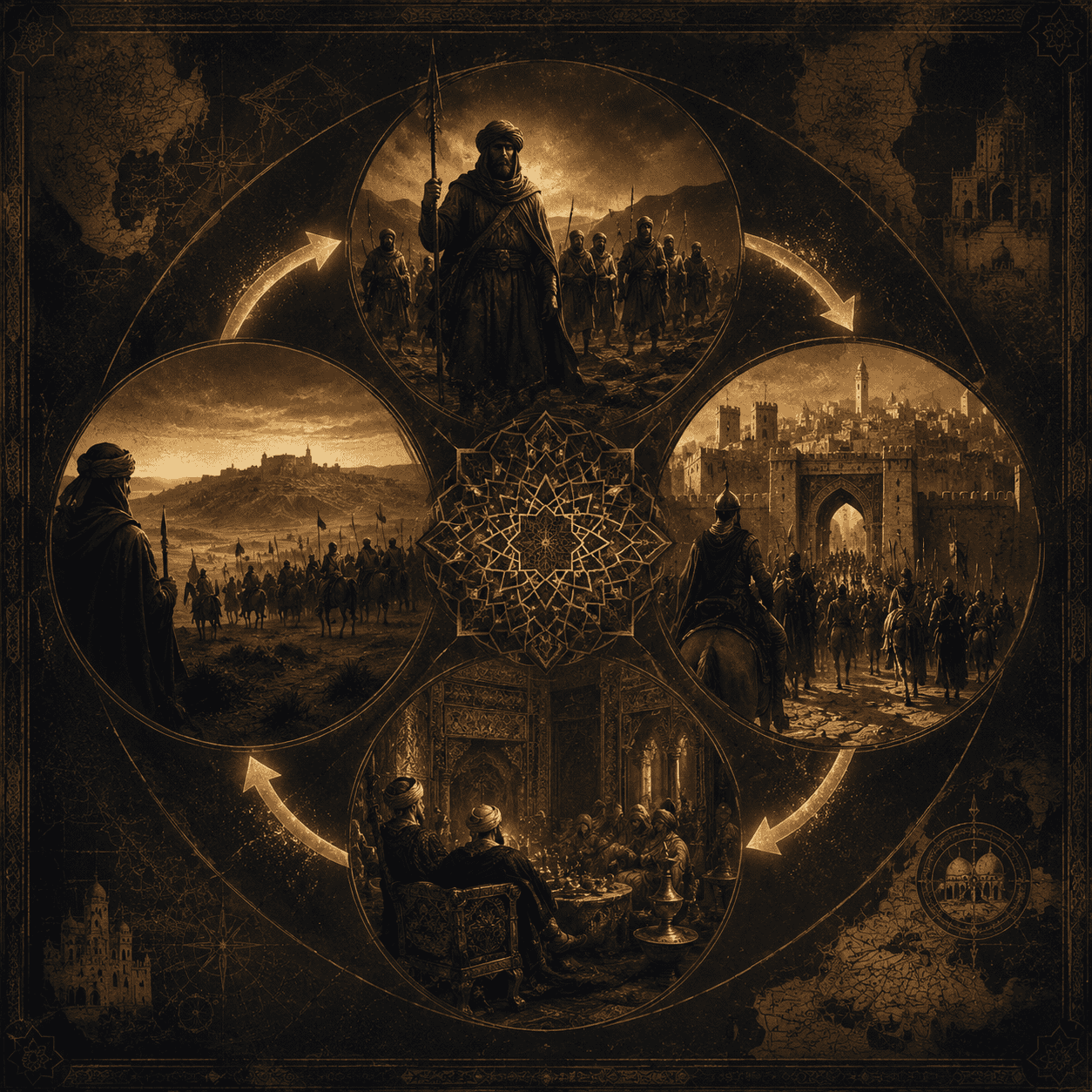 Ibn Khaldun four phases of civilizational energy