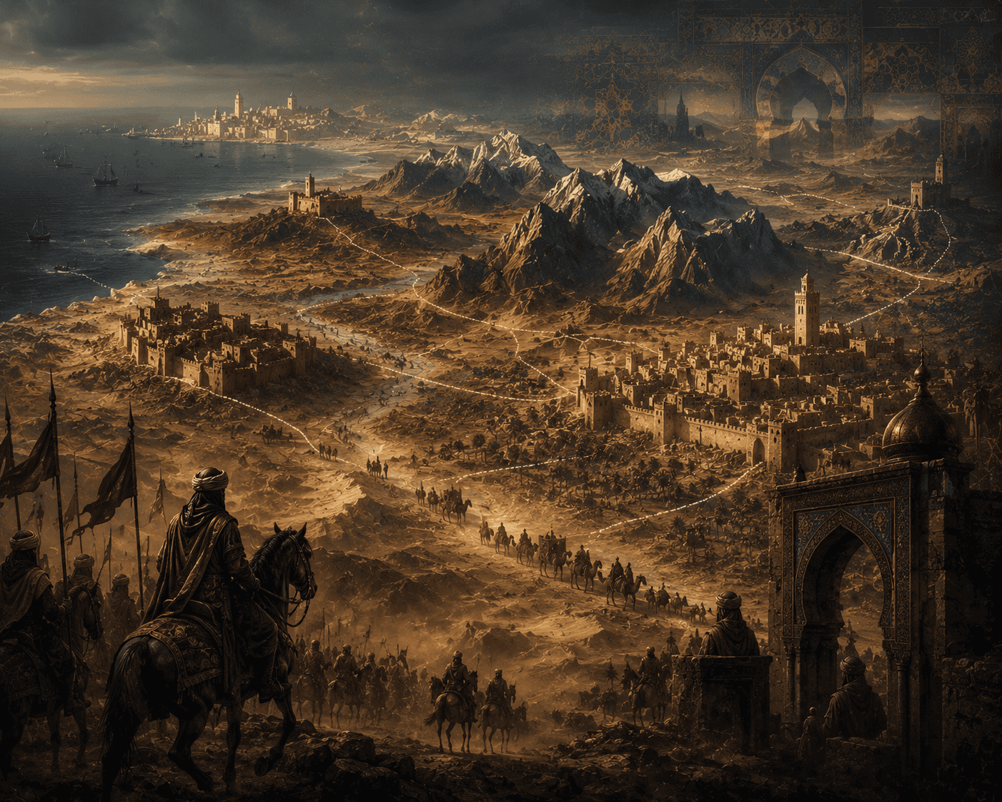 Ibn Khaldun Maghreb cycle with Almoravids and Almohads