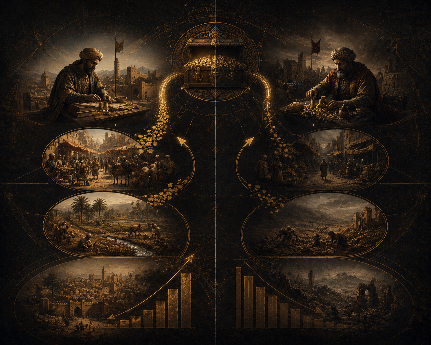 Ibn Khaldun taxation theory and dynastic decline